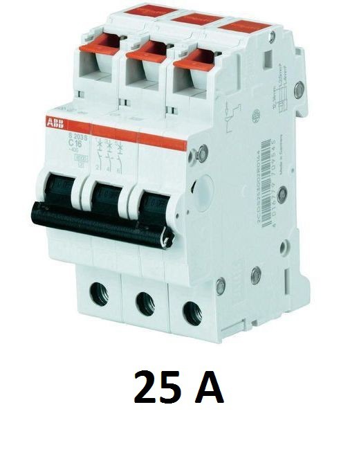 Автоматический выключатель 3-полюсной SH203L C25