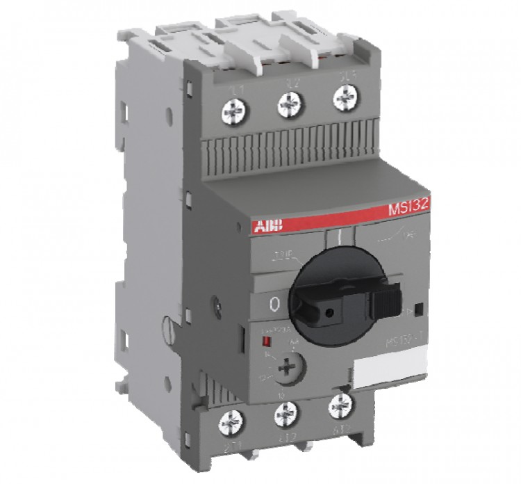 Автоматический выключатель для защиты трансформатора MS132-6.3T 100кА с регулируемой тепловой защитой 4A-6.3А