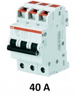 Автоматический выключатель 3-полюсной SH203L C40
